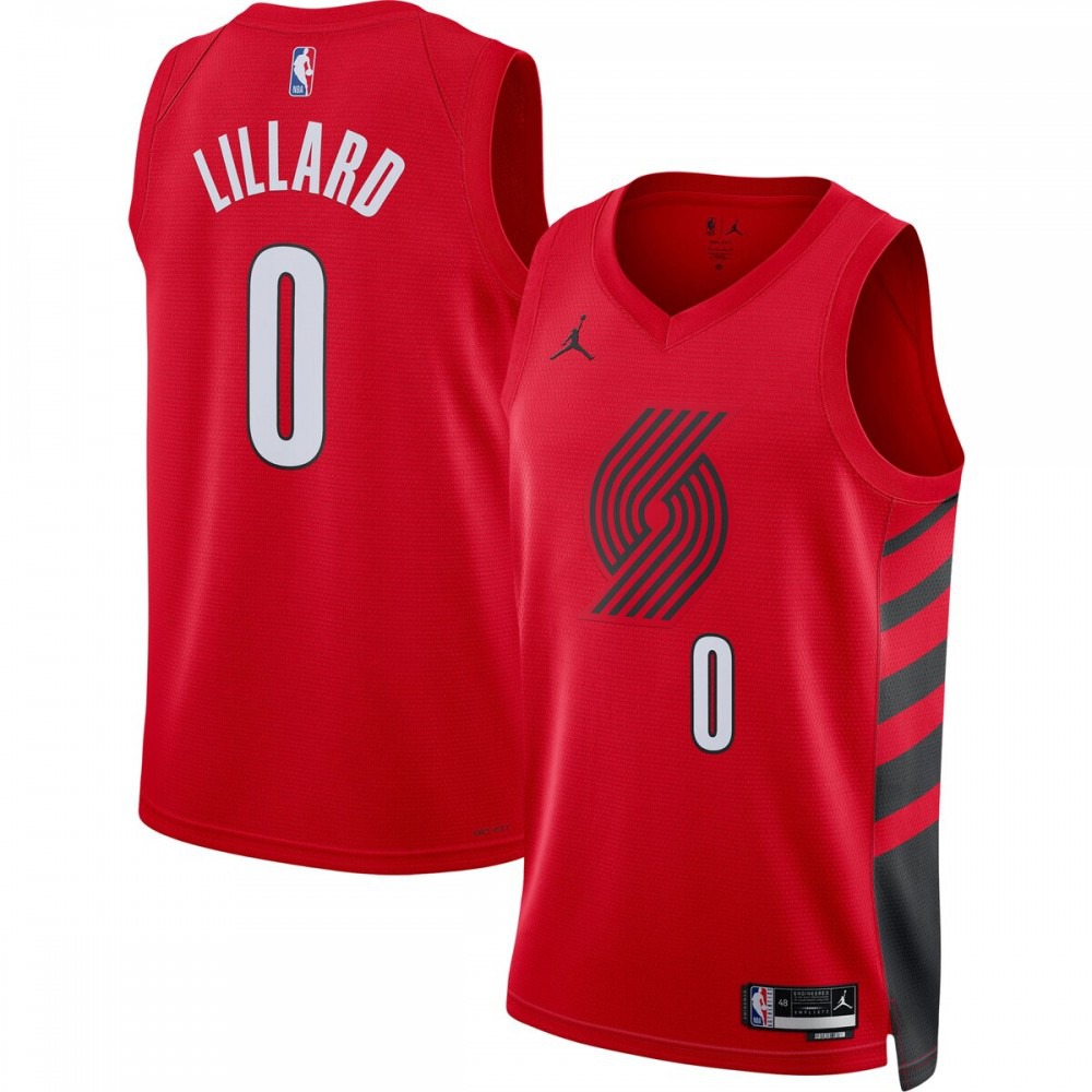 Damian Lillard Portland Trail Blazers Jordan Brand 2022/23 Statement Edition Swingman Jersey - Red-Pro Kit Vault | Brand New 26/27 Sports Jerseys